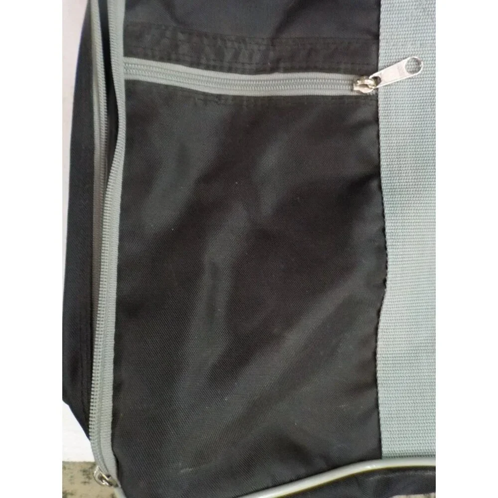 Rare Vtg 90s Coors Light Full Zip Duffle Bag Tote Sports Gear Blk/Silver 22